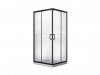 BESCO Kabina kwadratowa Modern Black 90x90x190 MKB-90-190-C